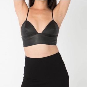 AMERICAN APPAREL REAL LEATHER BRALETTE